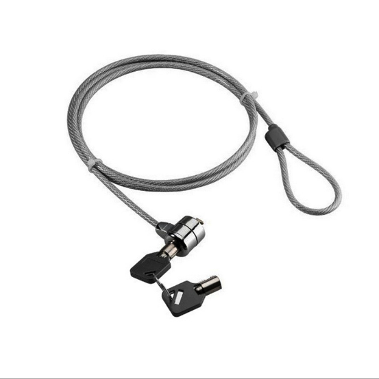 Zhenzhi Laptop Cable lock and Safety cable for PCS, laptops and other devices (steel, gray)1.2 m (~4 ft), Key lock