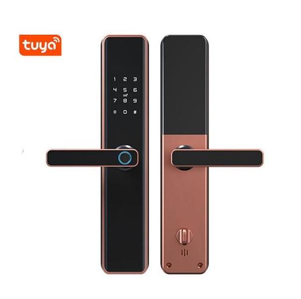 Zhenzhi Keyless Deadbolt TT APP Keypad Password Digital  Fingerprint High Security Anti Theft Smart Door Lock