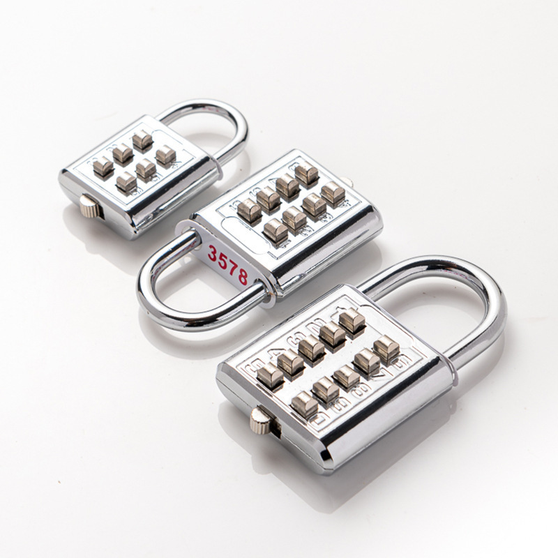 Zhenzhi Stainless Steel Padlock 8 Digit Combination Lock for Gym, Sports, School & Employee Locker,  Hasp and Storage