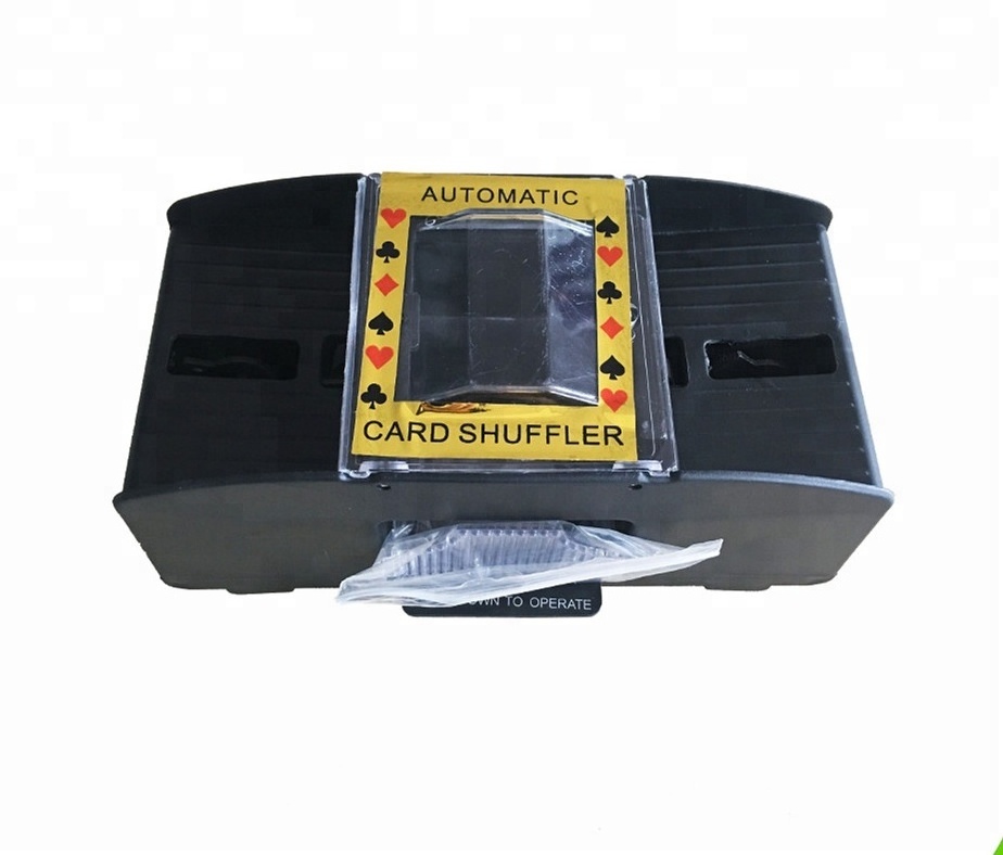 2 Deck Plastic Automatic Card Shuffler dealer for playing cards game