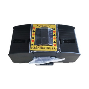 Hot Sales 2 Deck Plastic Automatic Card Shuffler dealer playing card shuffler