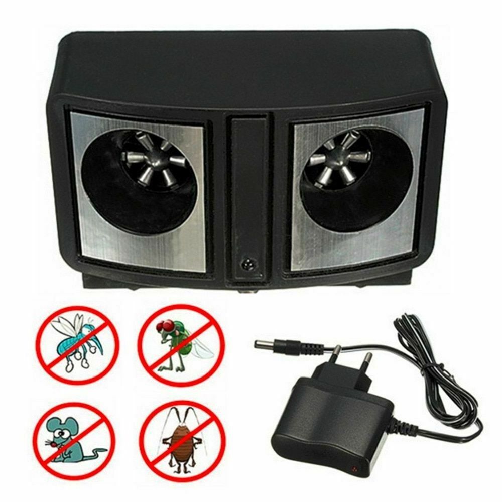 High Power Electronic Ultrasonic Pest Repeller Dual Speaker Mice Rat Rodent Control