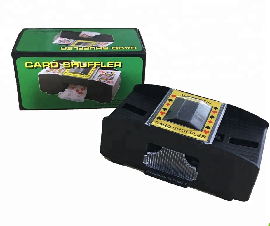 2 Deck Plastic Automatic Card Shuffler dealer for playing cards game