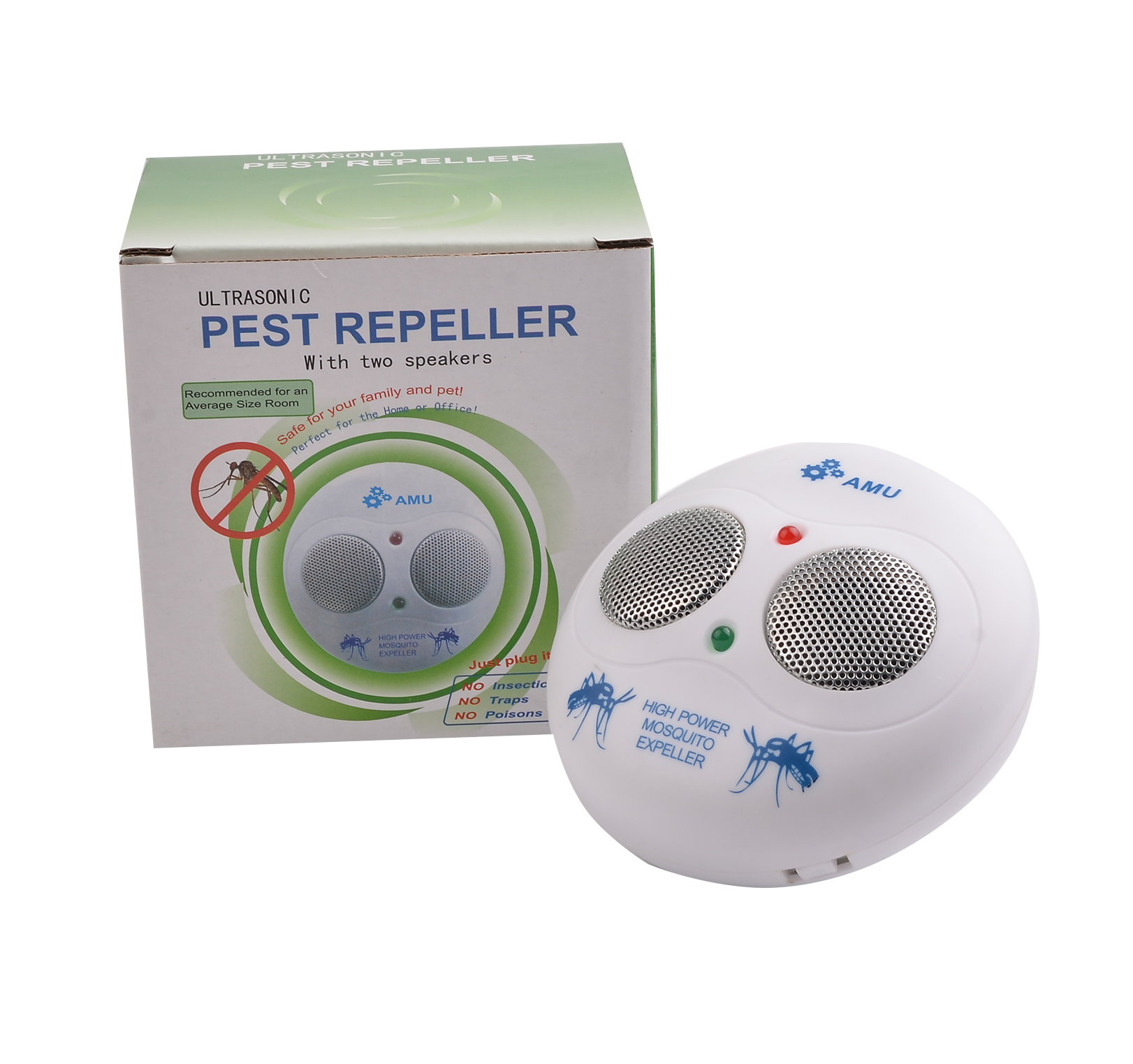 Best mosquito repellent Mosquito repeller with two speakers Indoor plug in  Ultrasonic Mosquito repeller