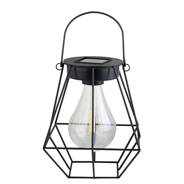 Modern Iron Hanging Waterproof Outdoor Decoration Solar Led Lights Lantern