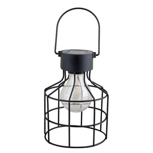 Modern Iron Hanging Waterproof Outdoor Decoration Solar Led Lights Lantern