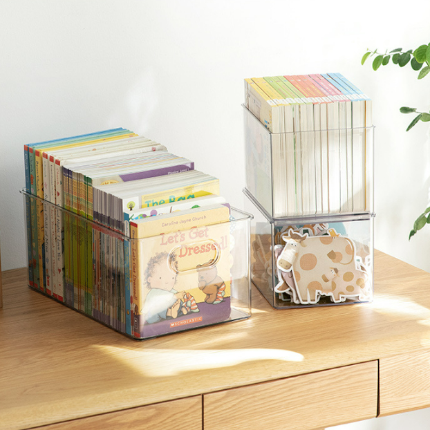 2024 New Arrival Compact Storage Box with Modular Design - Versatile and Stylish Organizer for Books Small with lid