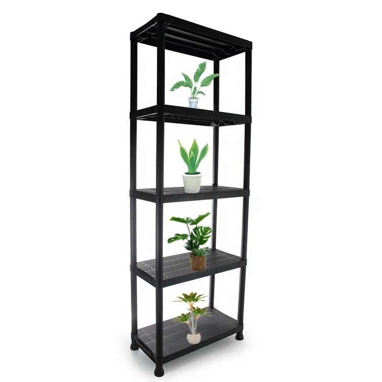 New Arrival 5 Layer Plastic Storage Shelves Floor Shelf Layered Shelves for Household