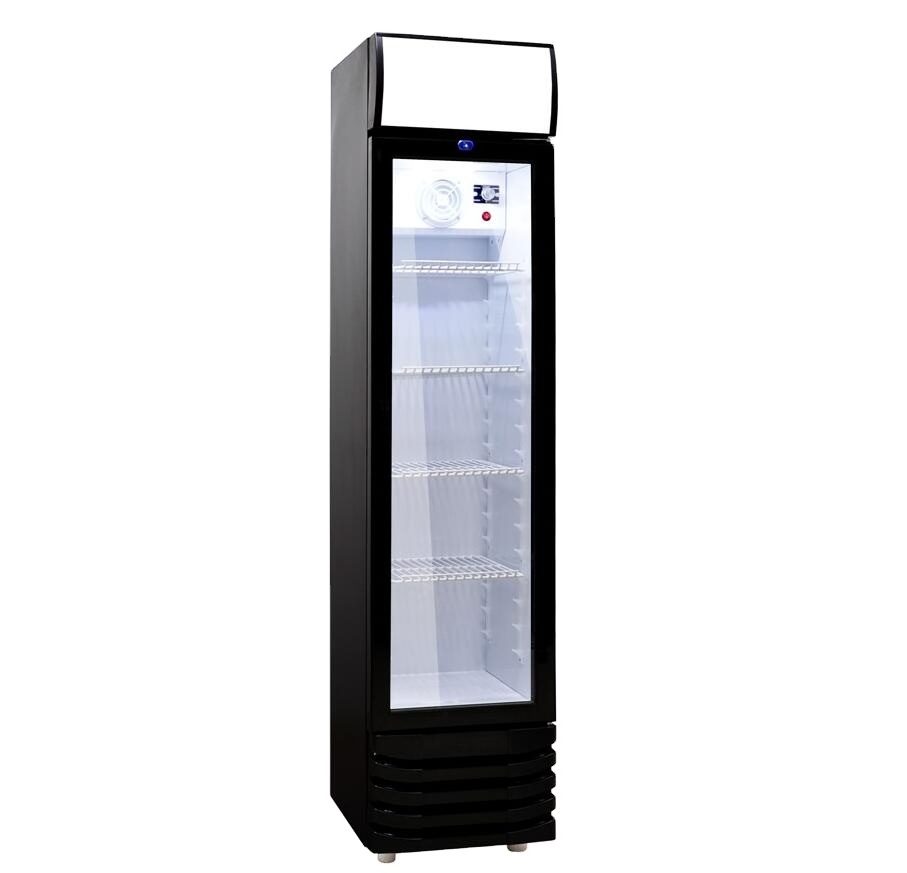 LC-160 Supermarket Upright Slim Energy Drink Display Fridge Cooler Promotion Cooler