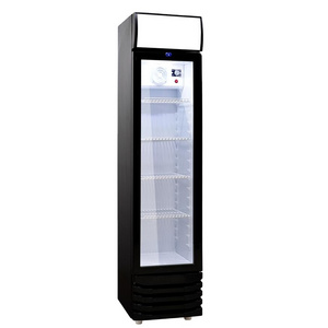 LC-160 Supermarket Upright Slim Energy Drink Display Fridge Cooler Promotion Cooler