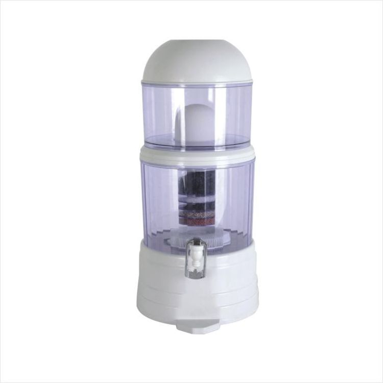 16L Non electric water purifier prices cheap with ceramic filter cartridge filter mineral filter