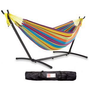 Customizable Logo Printing Lightweight hammock swing Portable Hanging Outdoor Camping Hammock With Stand