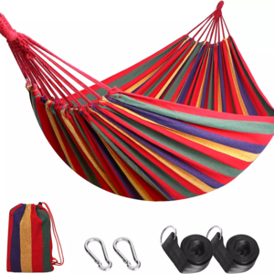 Customizable Logo Printing Lightweight Polyester cotton hammock swing Portable Hanging Camping Hammock Outdoor