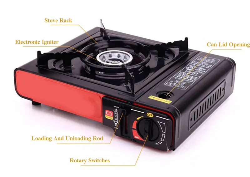 Dual Fuel outdoor portable gas cooker butane camping portable Cassette gas stove camping stove