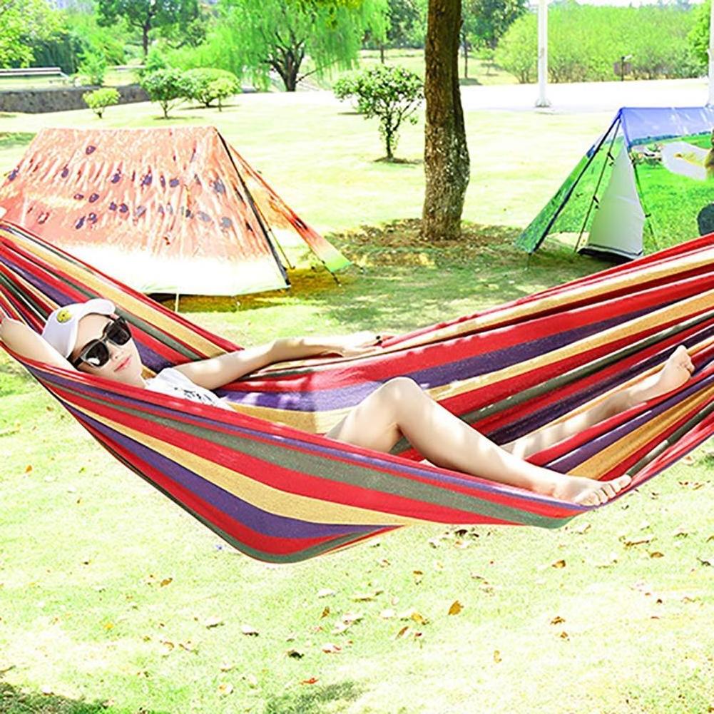 Customizable Logo Printing Lightweight canvas hammock swing Portable Hanging Outdoor Camping Hammock swing