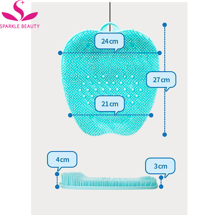 Foot Pad Clean shower scraper bathroom non-slip bath Brush Foot Scrubber Pad Non-slip Care foot massager mat