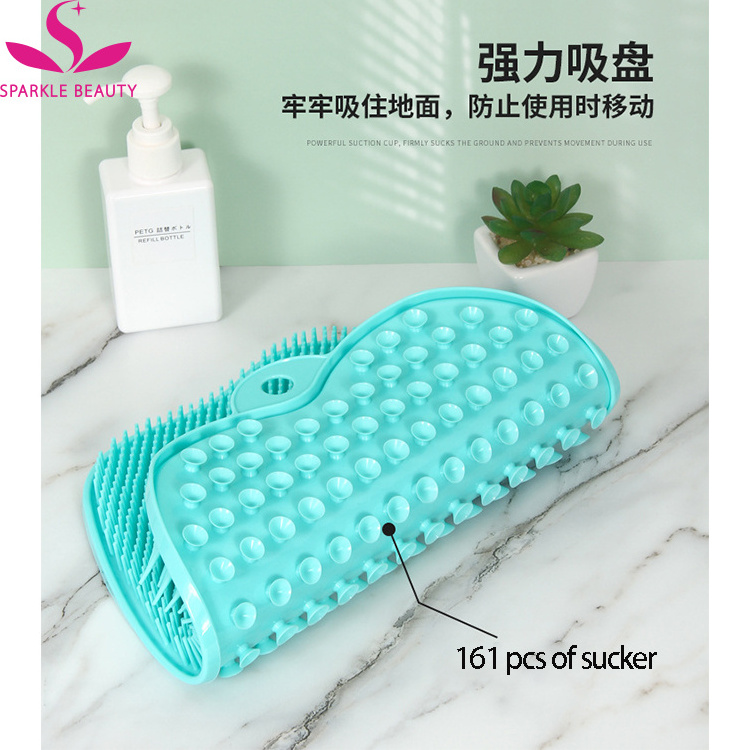 Foot Pad Clean shower scraper bathroom non-slip bath Brush Foot Scrubber Pad Non-slip Care foot massager mat