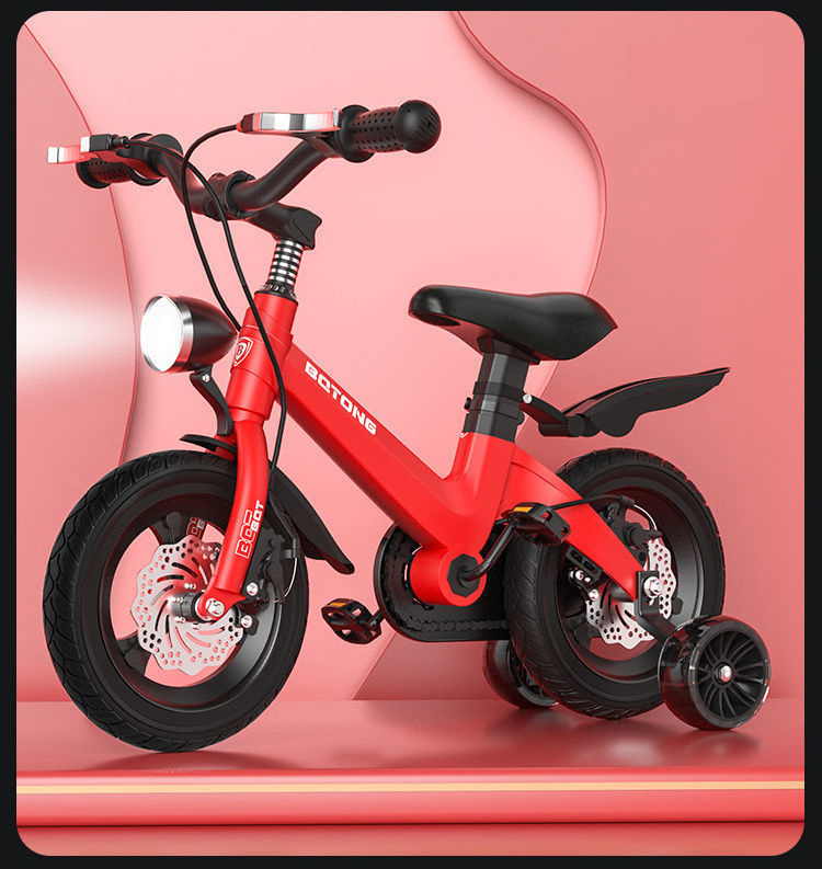 Wholesale Kids Bike With Auxiliary Wheel 12/14/16/18 Inch Magnesium Alloy Frame Training Wheel Children Bicycle Kids Cycle