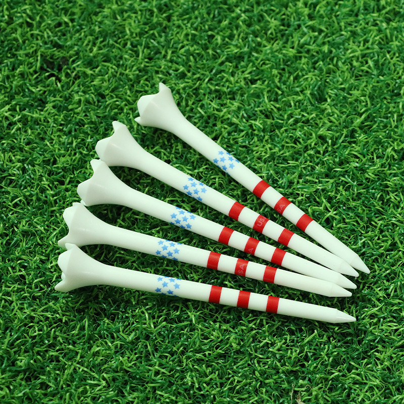 Golf Tee Multicolor 83mm Driving Practice Plastic Golf Tees