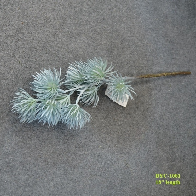 artificial plant flocked beauty pine branch for Christmas decoration, home decoration and flower arrangement material