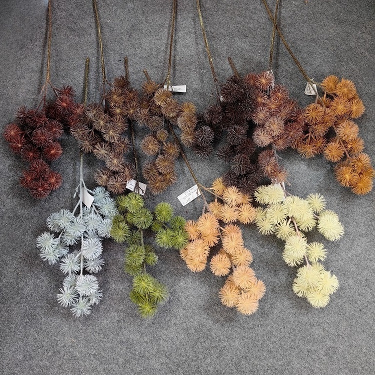 artificial plant flocked pine branch for home decoration, flower arrangement and Christmas wreath material