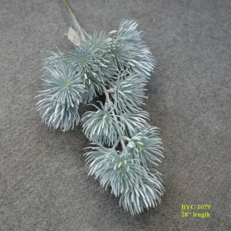 artificial plant flocked beauty pine branch for Christmas decoration, home decoration and flower arrangement material