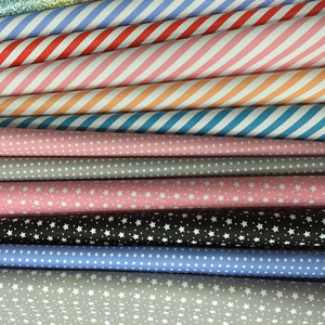 soft handing feeling nonwoven backing dot and stripe design print artficial leather