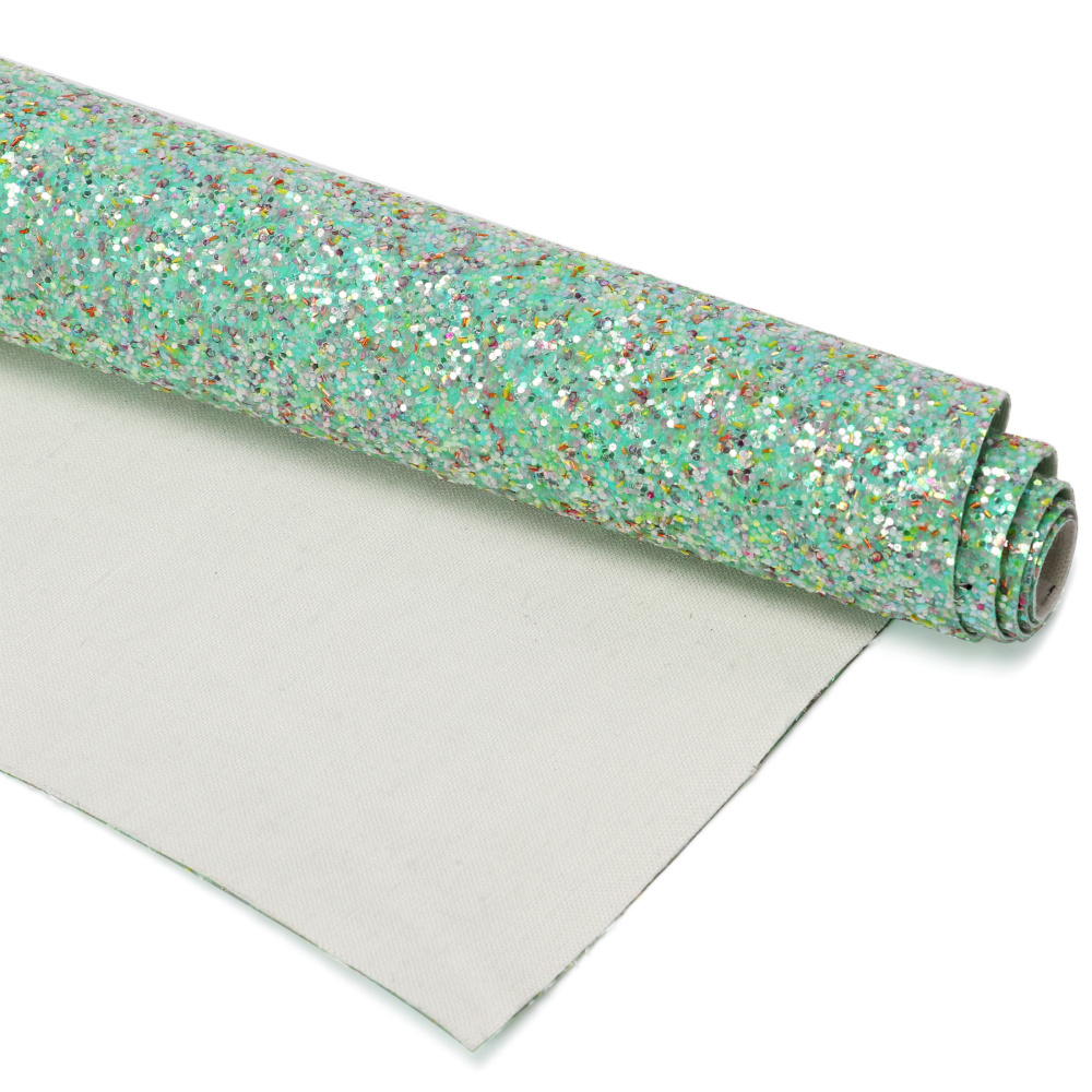 2018 summer season pvc glitter vinyl fabric with star glitter mesh fabric