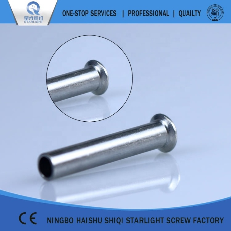 High quality semi hollow tubular rivet