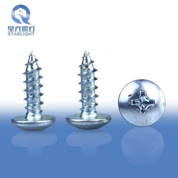 DIN 7981 Cross recessed pan head self drilling tapping screw and nut customize (304 Stainless steel)