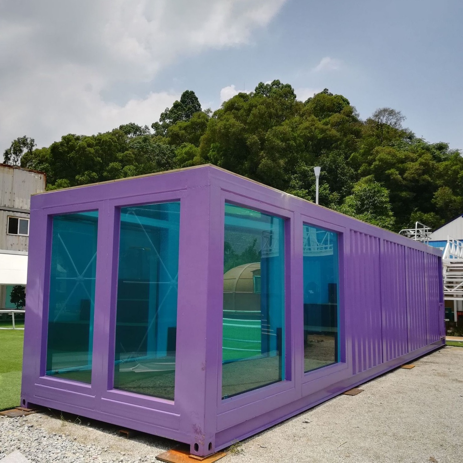 Custom water filtration magic house shipping container swim structural shipping container pools swimming pool outdoor