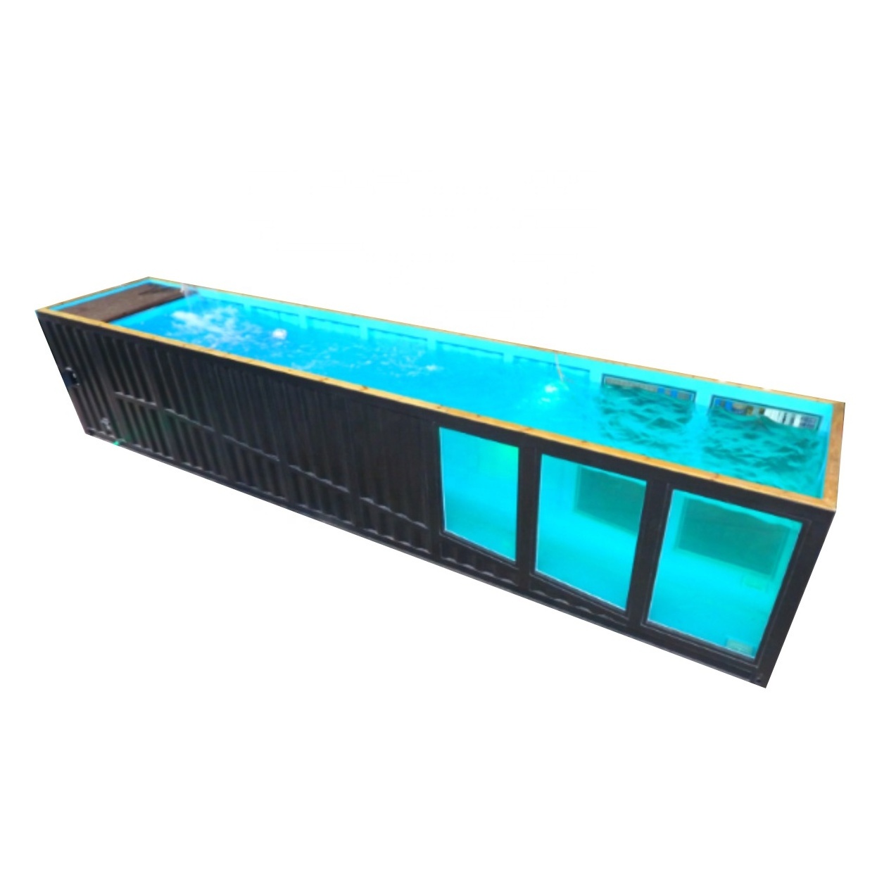 Custom water filtration magic house shipping container swim structural shipping container pools swimming pool outdoor