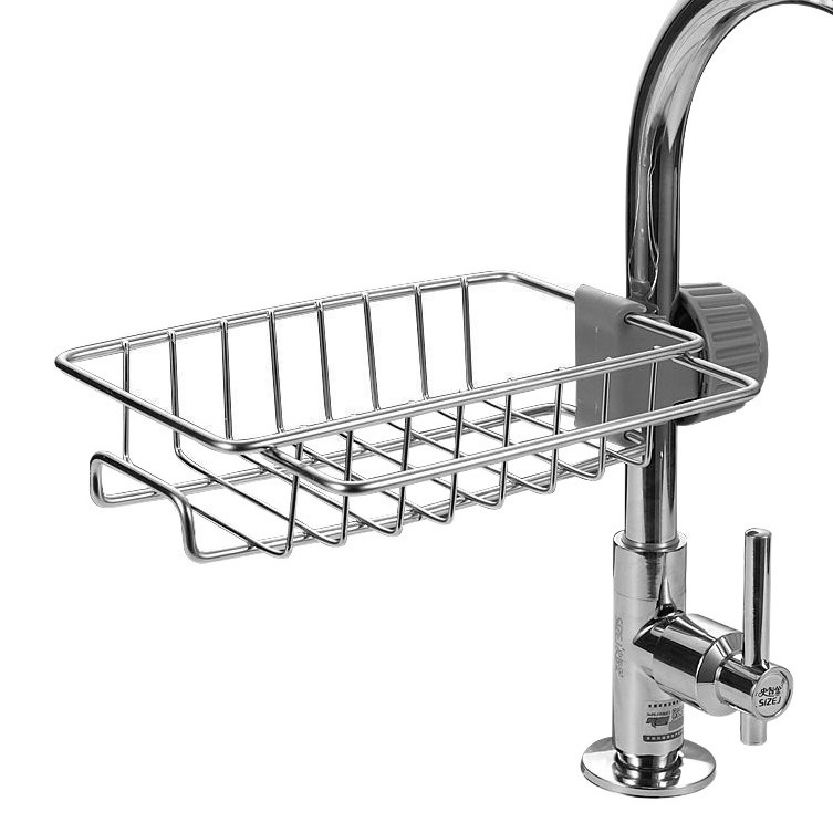 Stainless Steel Faucet Rack Home Kitchen Bathroom Supplies