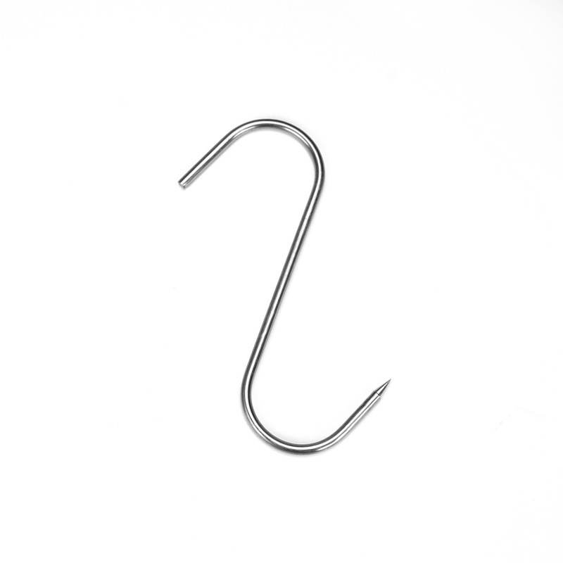 Heavy Duty Stainless Steel Butcher Hooks for Hanging Beef meat S type hooks