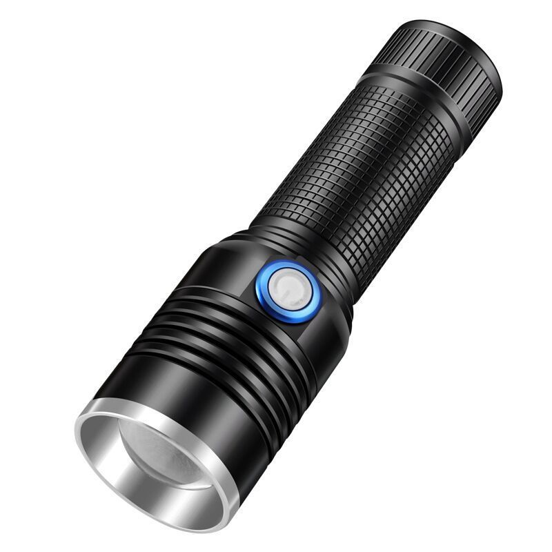 Super Bright LED Rechargeable Aluminum Zoomable Flashlight Camping Working Hiking Torch Light