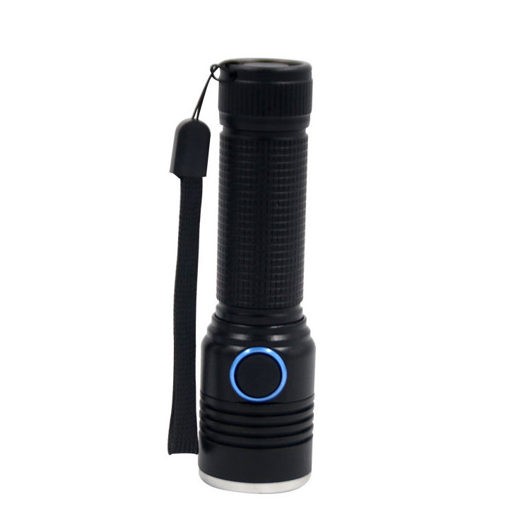 Super Bright LED Rechargeable Aluminum Zoomable Flashlight Camping Working Hiking Torch Light