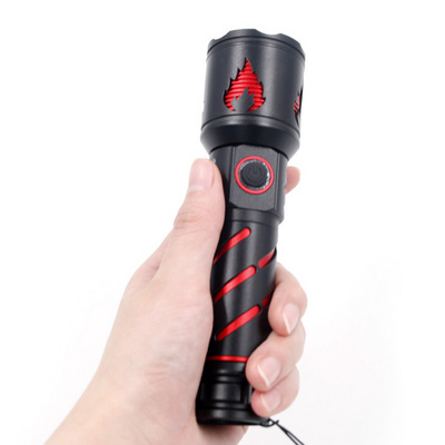 High Lumen 13W LED Torch Light Powerful Outdoor Waterproof Aluminum Zoom Flashlight with Rechargeable Battery