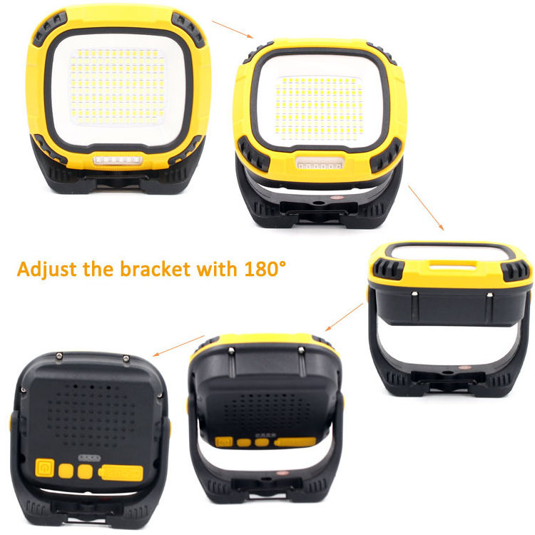 inspection work light with hook Emergency warning light job site work lamp magnetic folding cob work light for car repair