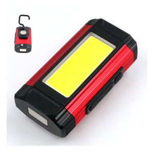 Portable LED Work Light with Hanging Hook and magnet USB rechargeable cob working light for Shop Car Repairing Outdoor