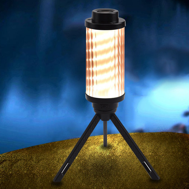 2023 Hot Selling Type-C Charging Multi-function Retro Filament LED Camping Lamp Flashlight