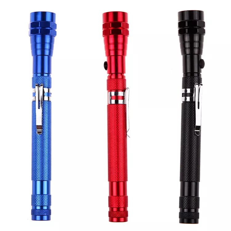 Multi-functional Magnetic Torch Telescopic Tool LED Flashlight with Clip