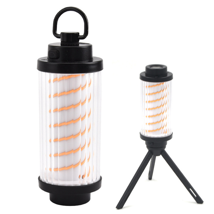 2023 Hot Selling Type-C Charging Multi-function Retro Filament LED Camping Lamp Flashlight