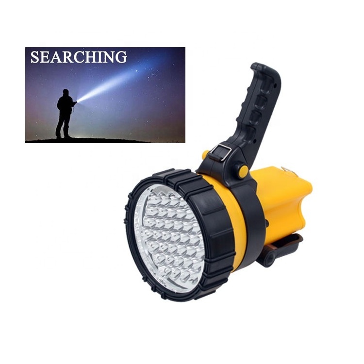 37LEDs Portable Outdoor Handheld Spotlight Searchlight Waterproof Rechargeable Search Light Torch