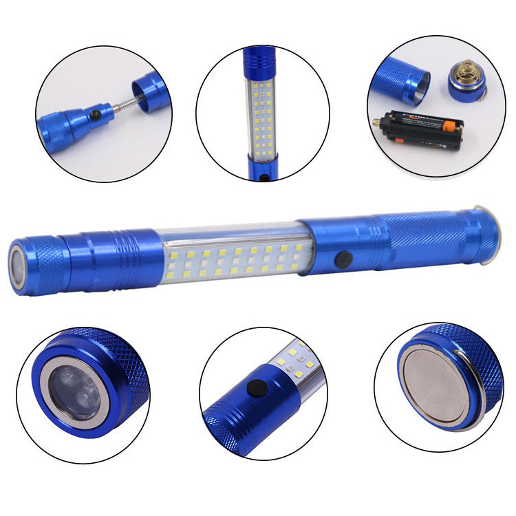 Telescopic Flexible LED Torch Warning Emergency Magnetic Pick Up Tool Lamp Light LED tactical flashlights & torches