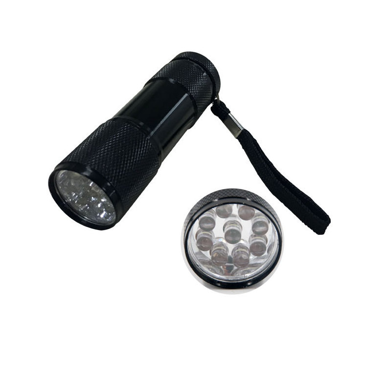 Cheap Powerful Portable Super Bright 9 LED Mini Small Torch Pocket Lamp Rubber Linternas Tactical Flashlights