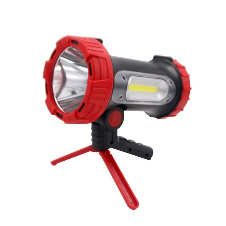 10W Handhold Spotlight Rechargeable USB Search Lamp LED COB High Power Outdoor Hunting Spot Search Light With Power Bank