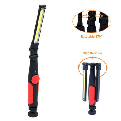 Outdoor Car Repair Inspection Lamp Magnetic USB Rechargeable Folding COB LED Slim Work Light