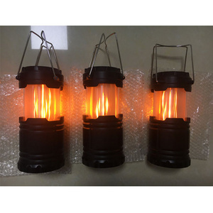 12white led Outdoor Camp Night Lights Party Table Warms Lamps Telescopic Flame LED Camping Lantern