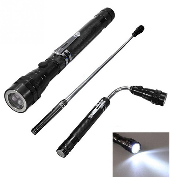 Pocket Clip Magnetic Tool Lamp Extendable FlashLight