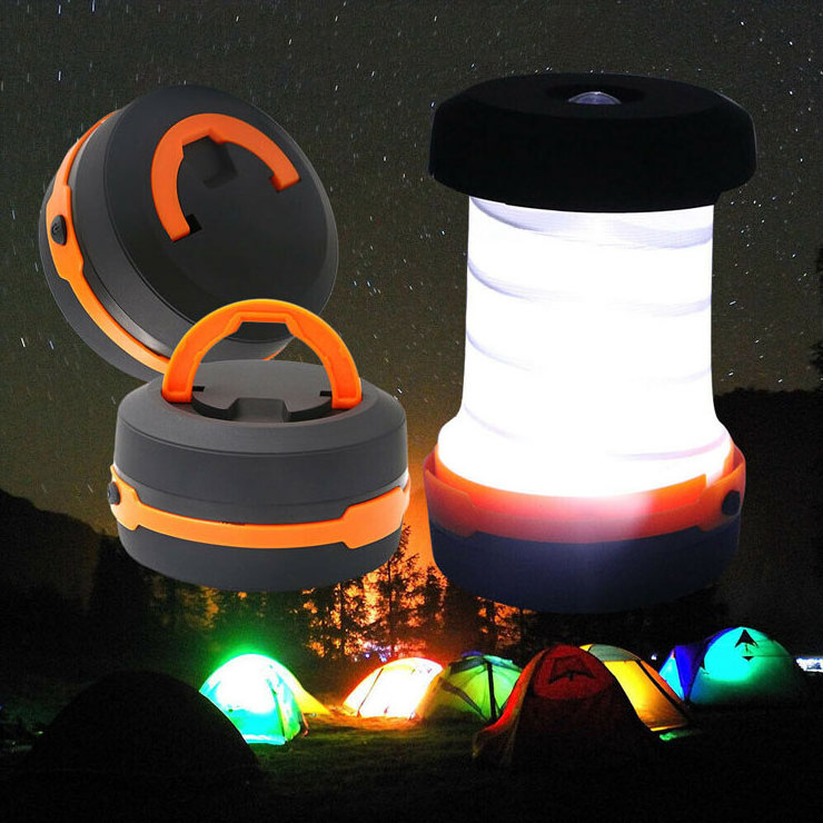 2n1 Collapsible Lamps Flashlight LED Tent Light Foldable Camping Lantern Custom Small Lanterns